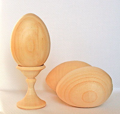 Яйцо деревянное, массив липы, 10*7 см, ДЗл-Я110 в магазине Арт-Леди