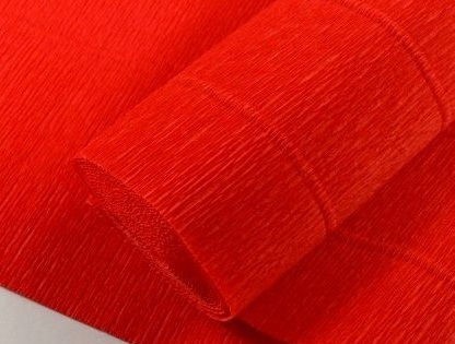 Креп-бумага в рулоне, ярко-красный,  50 см, Италия, 580 в магазине Арт-Леди