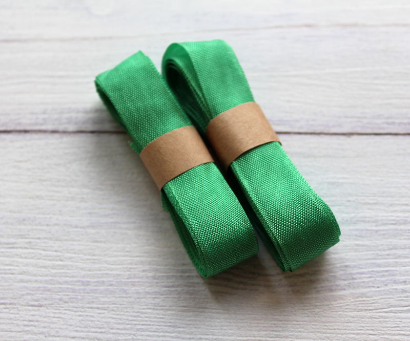 Шебби-лента цвет ярко-зеленый, 13 мм, не мятая, 3 м., ШЛ-621 в магазине Арт-Леди