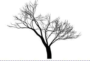 Штамп полимерный для скрапбукинга "Дерево ветвистое 5" выс. 8 см. шир 10 см, PSA-0005 в магазине Арт-Леди