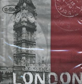 Салфетка для декупажа "Global Citi-London", 33х33 см, 373413 в магазине Арт-Леди