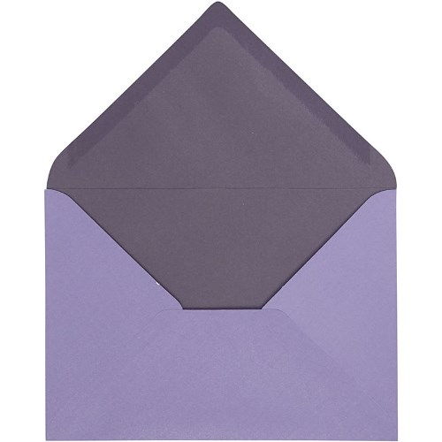 Конвертик, 11,5*16 см, темно-фиолетовый/фиолетовый, 1 шт 217005-1 в магазине Арт-Леди