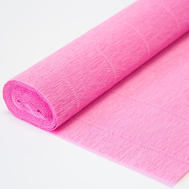 Креп-бумага в рулоне, розовая, 50 см, 1/2 рулона,  Италия, 954 в магазине Арт-Леди