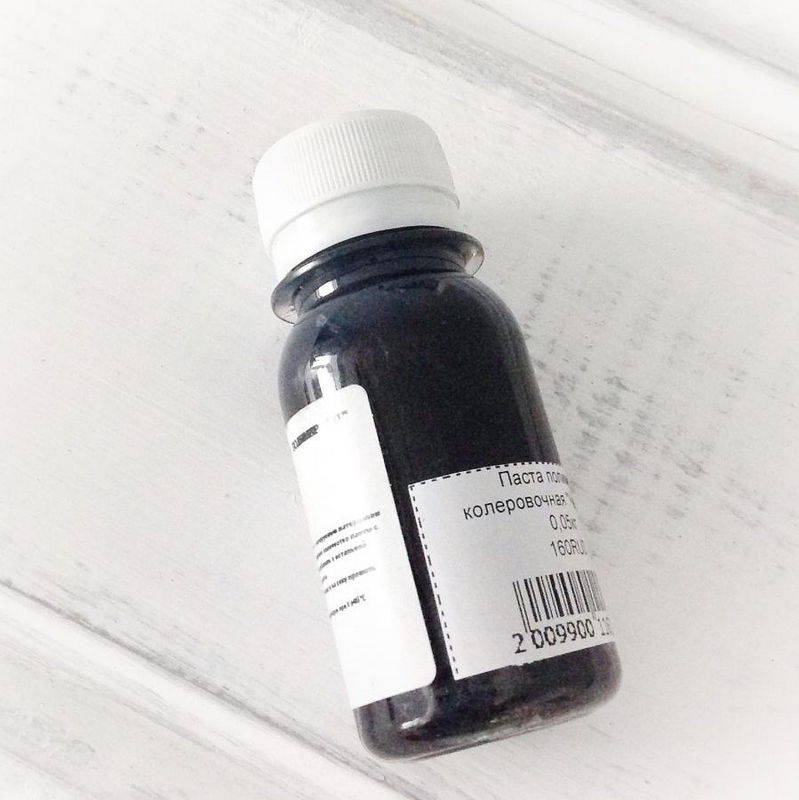 Паста полимер колеровочная "Черный", 0,05кг в магазине Арт-Леди