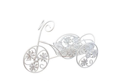 Металлический велосипед с плетёной цветочной корзиной 23*9*16см SCB271046 в магазине Арт-Леди