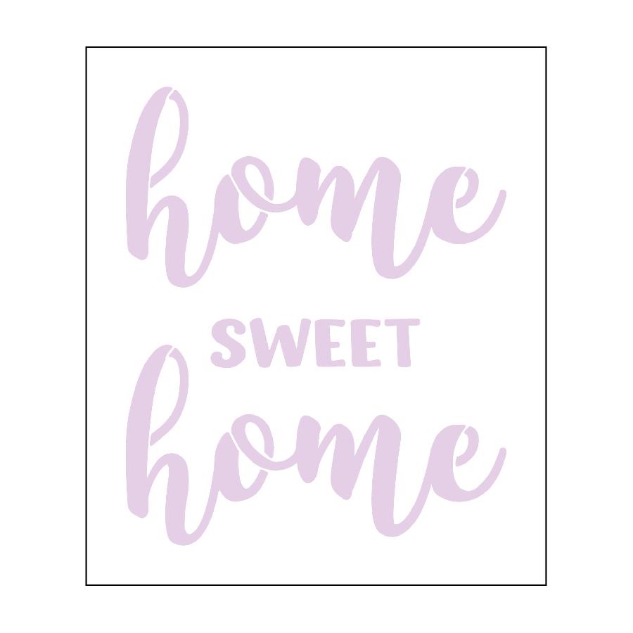 Трафарет многоразовый "home sweet home", 20х17 см, ALt-080 в магазине Арт-Леди