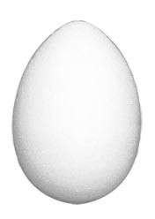 Фигурка из пенопласта "Яйцо" шлифованное, 2,5 × 4 см, 151282 в магазине Арт-Леди