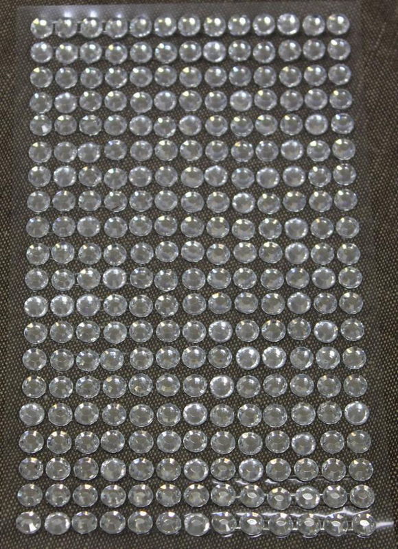 Стразы самоклеящие белый 140 шт/уп., 6 мм, N20-13.1CF в магазине Арт-Леди