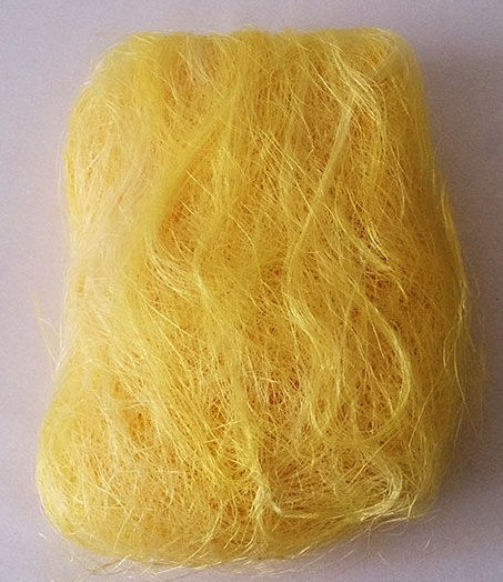 Сизалевое волокно лимонное (40 г), 7404 в магазине Арт-Леди