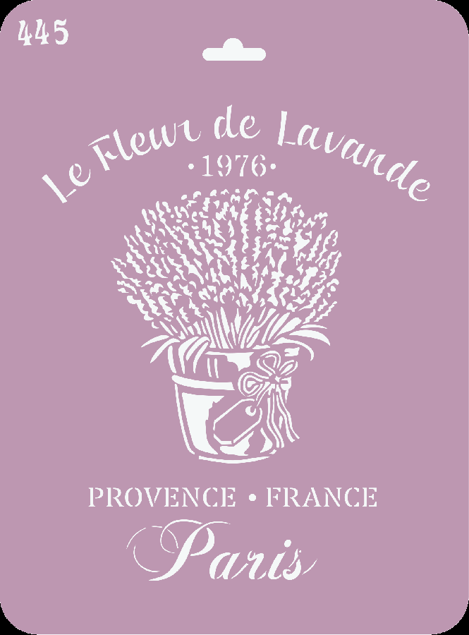 Трафарет на клеевой основе, Le Fleur de Lavande, 25х18.5 см, Э-0445 в магазине Арт-Леди