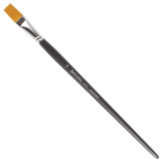 Кисть BRAUBERG ART «CLASSIC», синтетика жесткая, плоская, № 18, длинная ручка, 200671 в магазине Арт-Леди