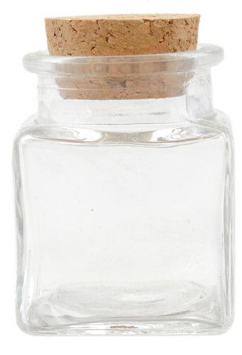 Стеклянная бутылочка с пробкой, 50мл, 4,2*6см, BL0080105 в магазине Арт-Леди
