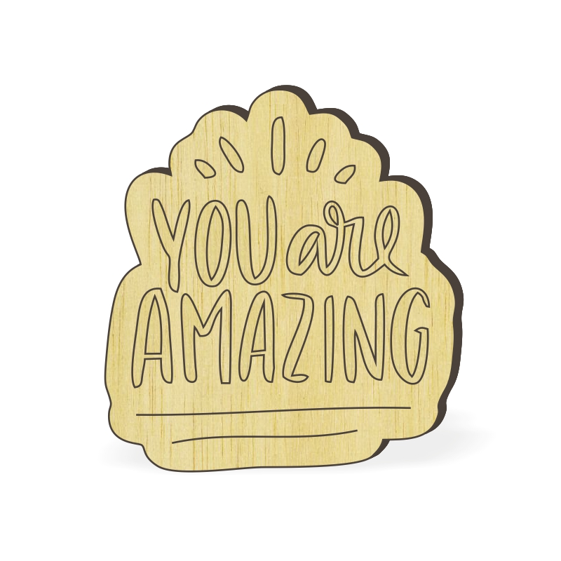 Заготовка для значка "You are amazing", 1 шт,  ALz-0318 в магазине Арт-Леди