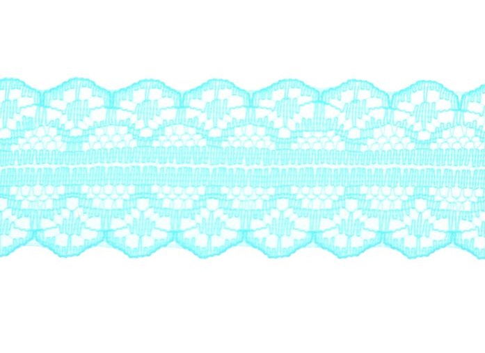 Кружево капроновое, ширина - 3см, 10м, цвет голубой, 1275707 в магазине Арт-Леди