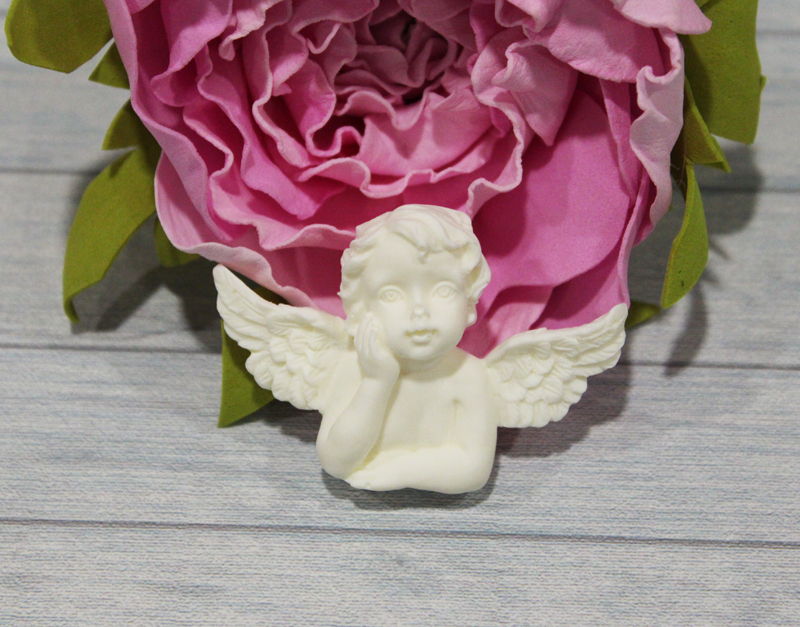 Фигурка "Ангел с крылышками", пластик, 55*40 мм, Fpl-0006 в магазине Арт-Леди
