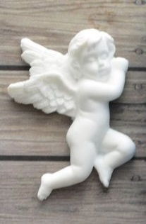 Фигурка "Ангел с крылышками 1", пластик, 30*40 мм, Fpl-0038 в магазине Арт-Леди