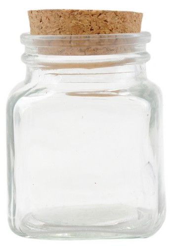 Стеклянная бутылочка с пробкой, 80мл, 5*8см, BL0080103 в магазине Арт-Леди