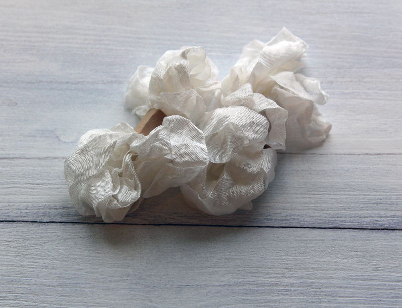 Шебби-лента цвет белый, 13 мм, не мятая, 3 м., ШЛ-001 в магазине Арт-Леди