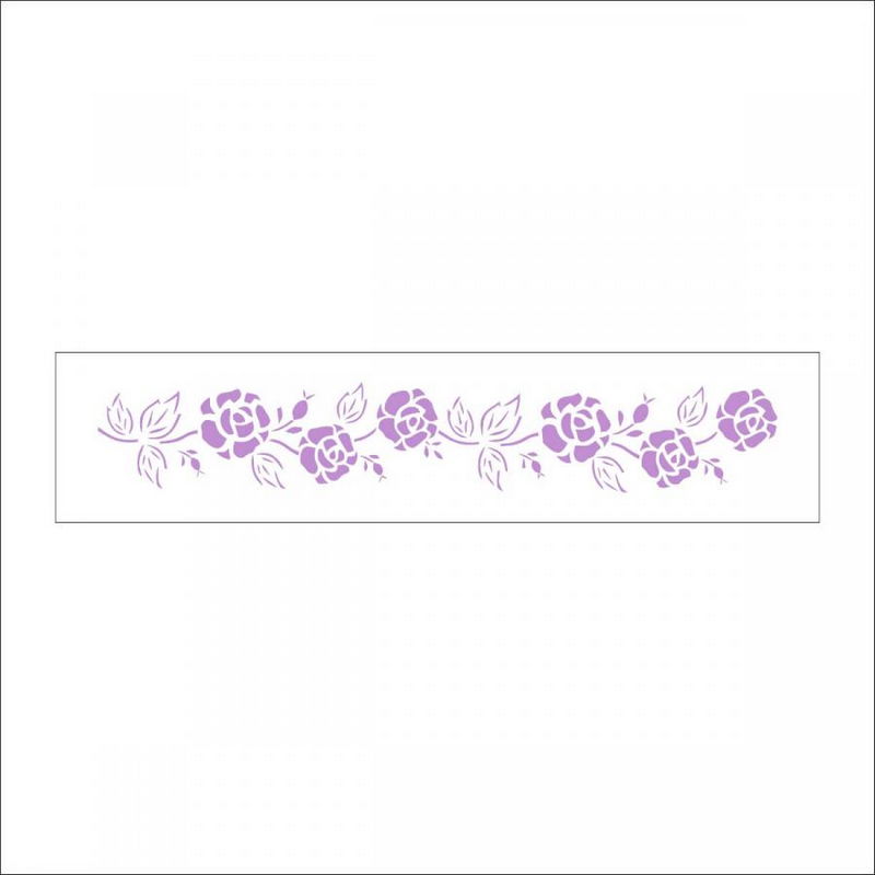 Трафарет многоразовый " Плетистая роза", 22*5см, ALt-054 в магазине Арт-Леди