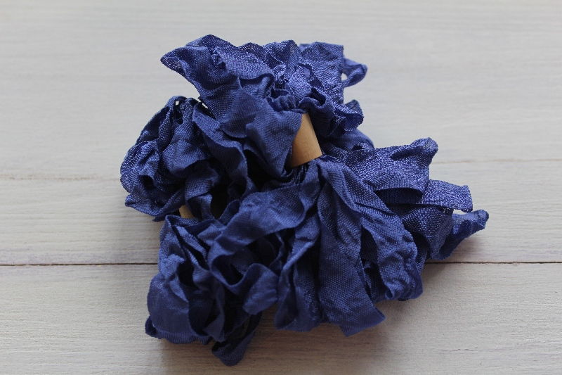Шебби-лента цвет королевский синий, 13 мм, не мятая, 3 м., ШЛ-826 в магазине Арт-Леди