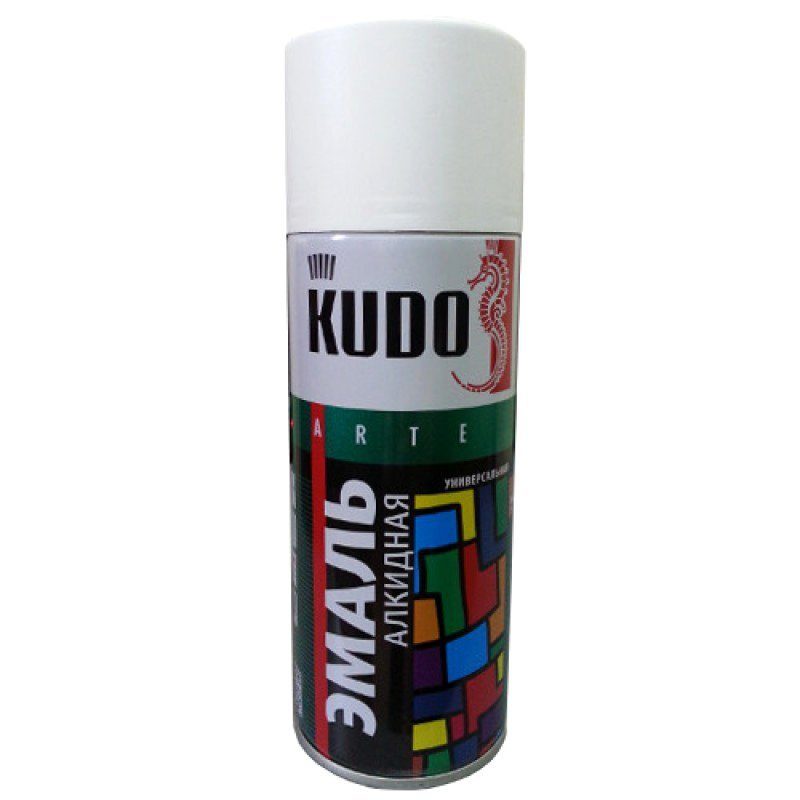 Аэрозоль KUDO эмаль белая матовая 520мл 1/12, 29900 в магазине Арт-Леди
