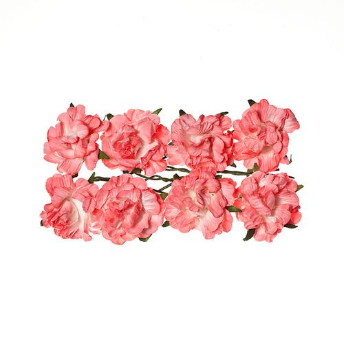 Кудрявые розы из бумаги РОЗОВЫЕ, 8 шт, 3 см, SCB280608 в магазине Арт-Леди