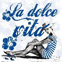 Салфетка для декупажа 33х33 см "La Dolce Vita blue", 133-1196 в магазине Арт-Леди