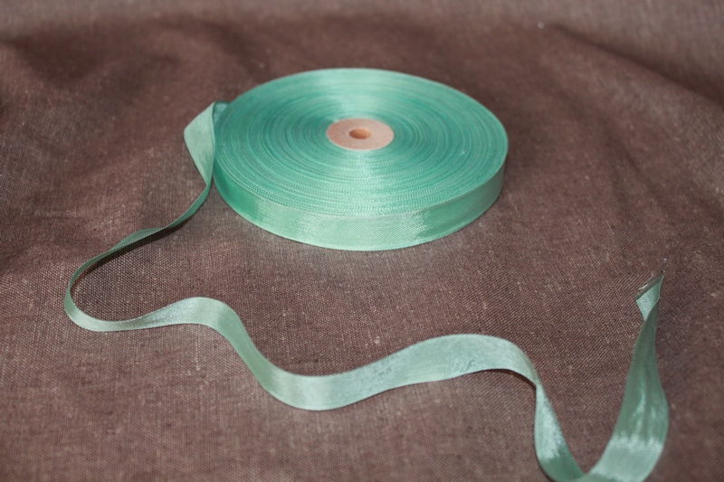 Шебби-лента цвет мятный, 13 мм, не мятая, 3 м., ШЛ-702 в магазине Арт-Леди