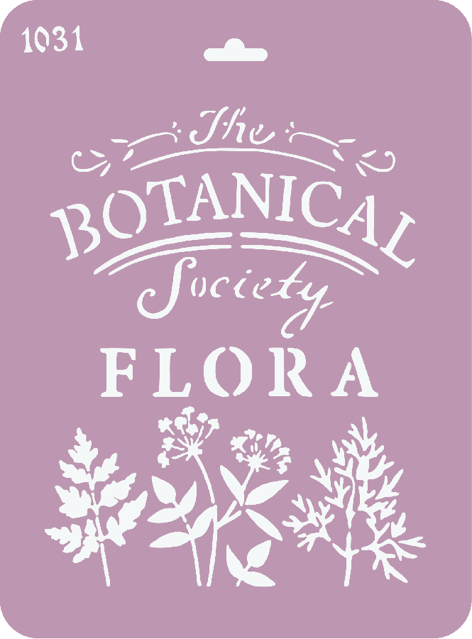 Трафарет на клеевой основе, Botanical Flora, 25х18.5 см в магазине Арт-Леди
