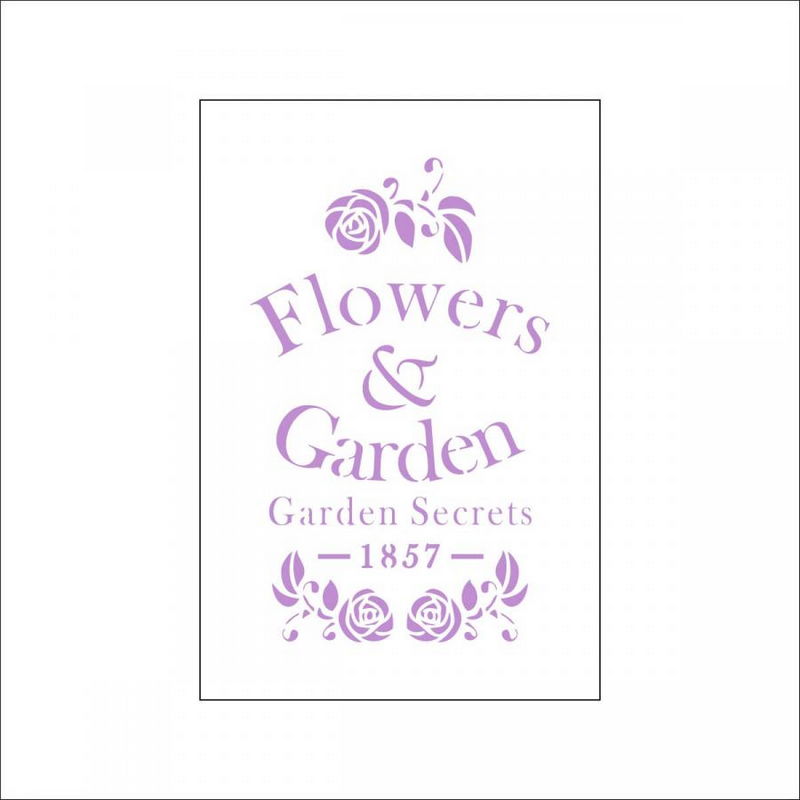 Трафарет "Flowers&Garden", 10*14см, ALt-038 в магазине Арт-Леди