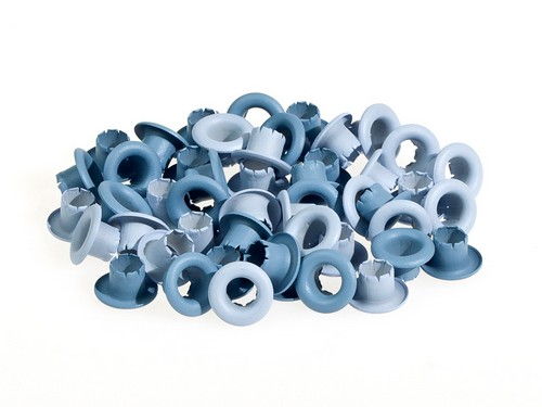 Набор люверсов 4,8 мм голубые, 50 шт, SCB 340606 в магазине Арт-Леди