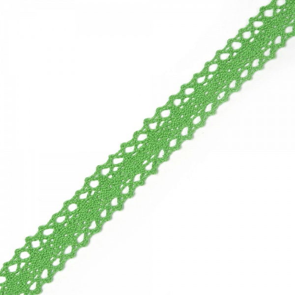 Тесьма вязаная шир.1 см цв зеленый., 1 м./уп, TBY-6307-1.08 в магазине Арт-Леди