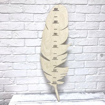 Ростометр "Перо", 80*27 см, фанера 6мм, AL-0014.1 в магазине Арт-Леди