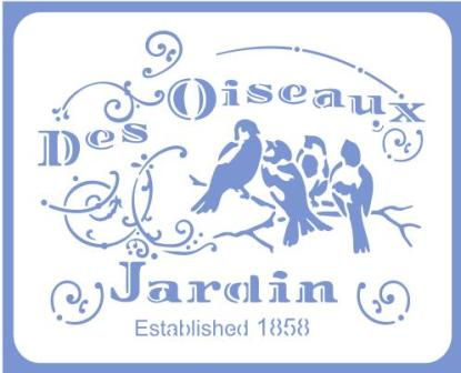 Трафарет на клеевой основе Des Oiseaux, 18*14см, Э-110 в магазине Арт-Леди