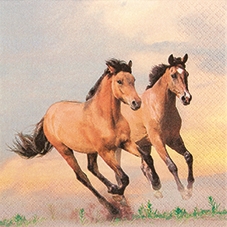 Салфетка для декупажа 33*33 см, Wild Horses, 211511 в магазине Арт-Леди