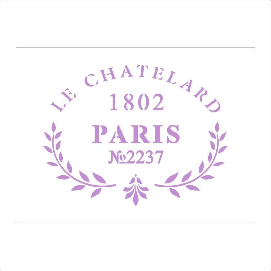 Трафарет многоразовый "1802 Paris",11*15 см, ALt-062 в магазине Арт-Леди