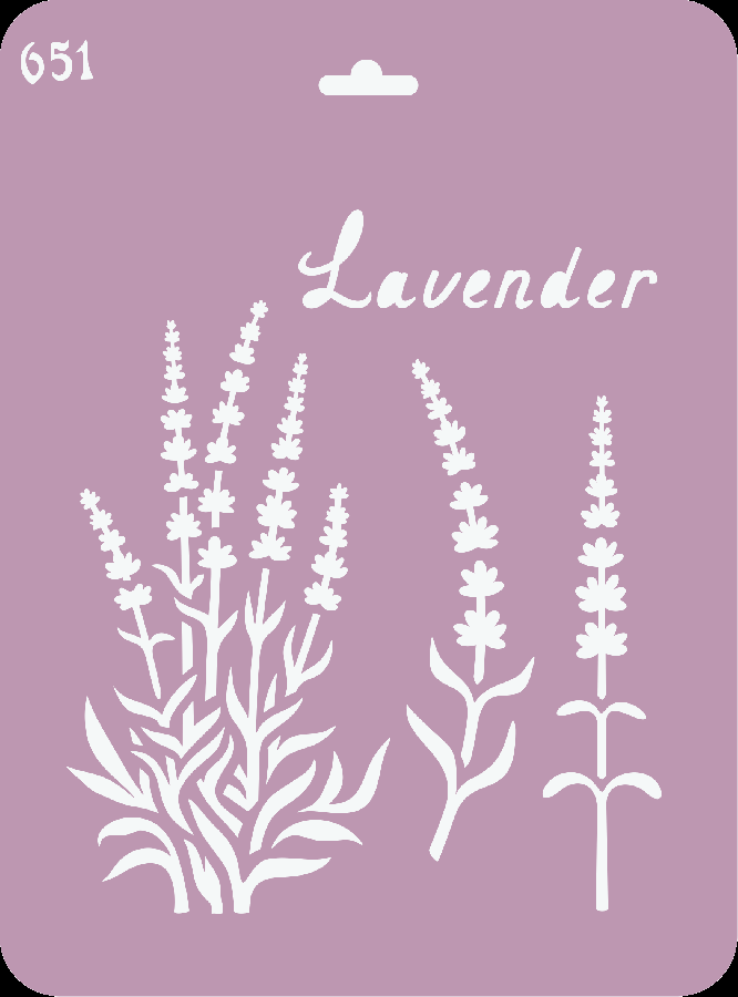 Трафарет на клеевой основе, Lavender 2, 25х18.5 см в магазине Арт-Леди