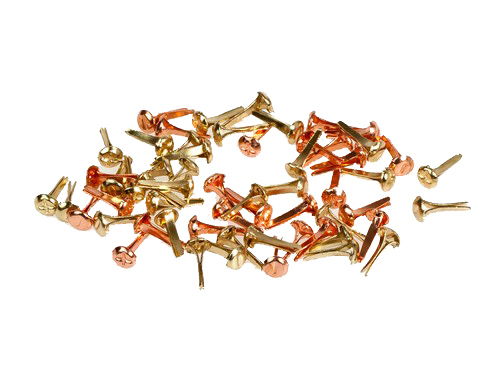 Набор брадсов винтики 3 мм МИНИ золото-медь, 50 шт, SCB340502 в магазине Арт-Леди