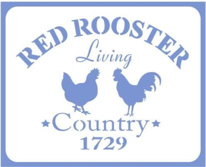 Трафарет на клеевой основе Red rooster, 18*14см, Э-186 в магазине Арт-Леди