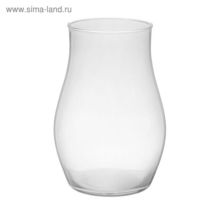 Ваза прозрачное стекло "Саманта" 0,86 л,16 см, 758456 в магазине Арт-Леди