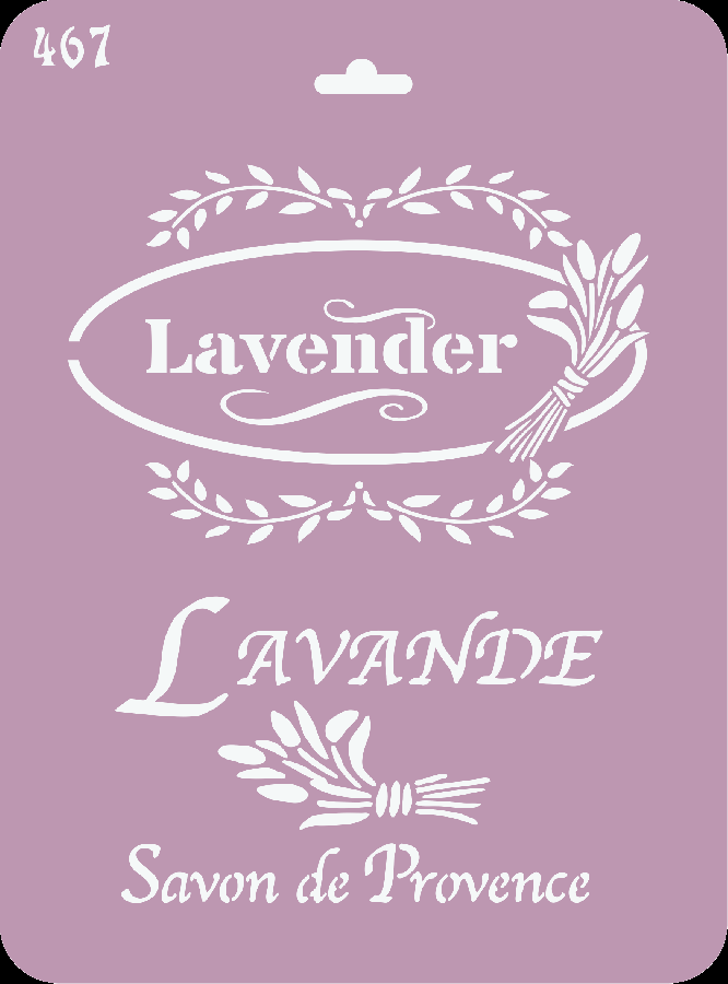 Трафарет на клеевой основе, Lavender, 25х18.5 см в магазине Арт-Леди