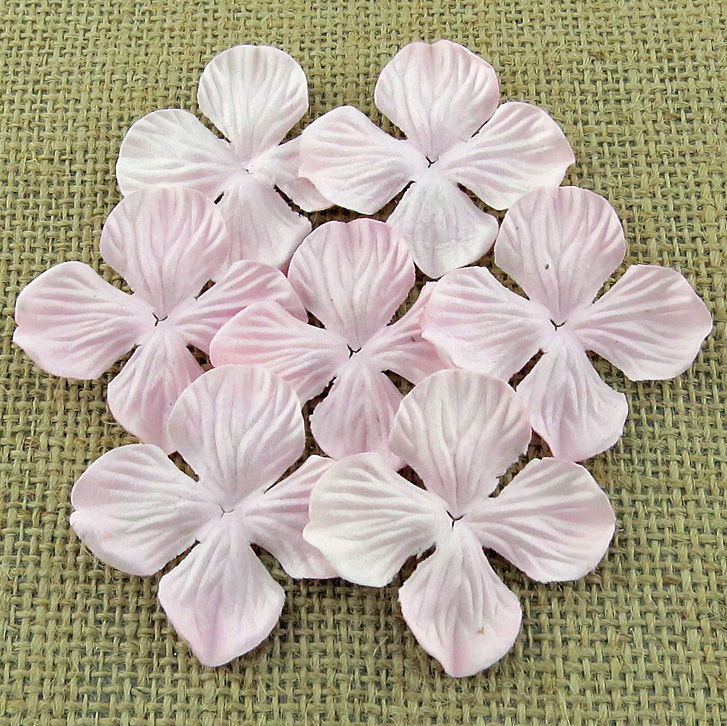Цветы гортензии 35 мм розовые (10 шт) SAA-396.2 в магазине Арт-Леди
