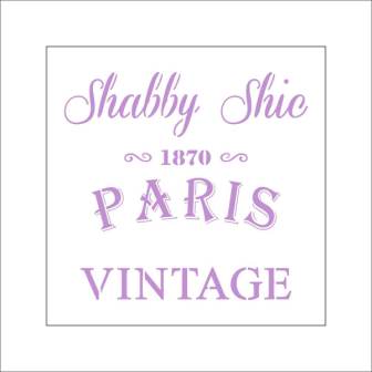 Трафарет многоразовый "Snabby Shic 1870 Paris", 13,5*13,5 см, ALt-078 в магазине Арт-Леди