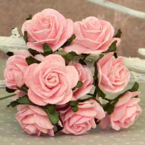Розы 20 мм розовый детский 5 шт./уп, SAA-007.3 в магазине Арт-Леди