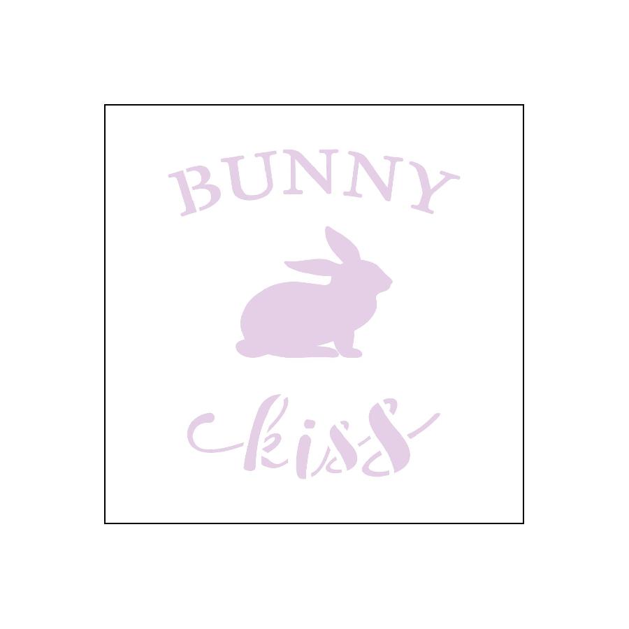 Трафарет многоразовый "Bunny kiss", 8х8 см, ALt-085 в магазине Арт-Леди