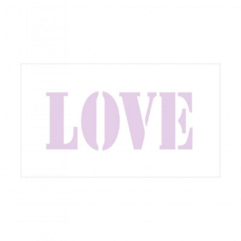 Трафарет многоразовый надпись LOVE, размер 60*25 мм, ALt-015 в магазине Арт-Леди