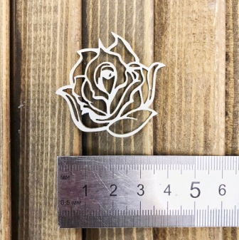 Чипборд "Цветок розы", 4*4 см, AL-00290 в магазине Арт-Леди