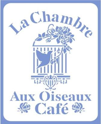Трафарет на клеевой основе La Chambre, 18*14см, Э-159 в магазине Арт-Леди
