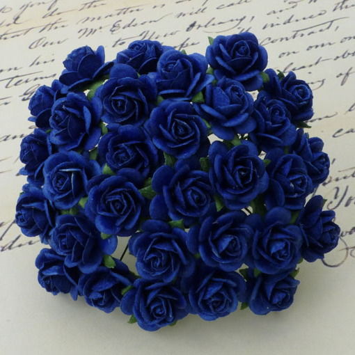 Розы 25 мм королевский синий  5 шт/уп., SAA-021.4 в магазине Арт-Леди