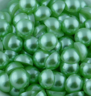 Полужемчужины ярко-зеленые 10 мм REZ-007 в магазине Арт-Леди